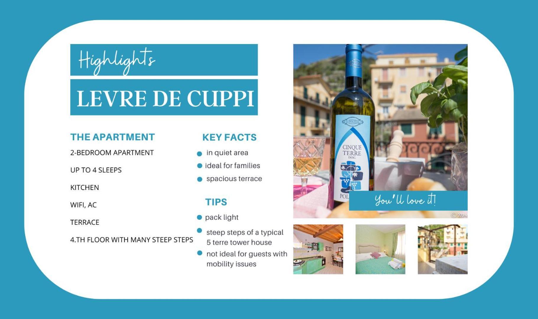 Levre De Cuppi Appartement Monterosso al Mare Buitenkant foto